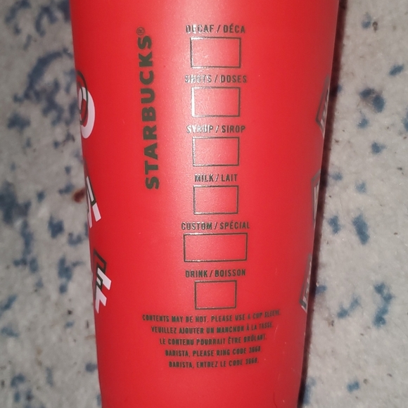 Limited Plastic Christmas Starbucks Cup 16oz - Picture 4 of 4